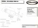 Singola Amacal  114 Cromo HONDA XRV 750 AFRICA TWIN 93/95  -  OMOLOGATO