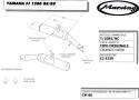 EXHAUST SYSTEM  YAMAHA FJ 1200 88/89   -  Pair Cilindrica  110 Black EU APPROVED